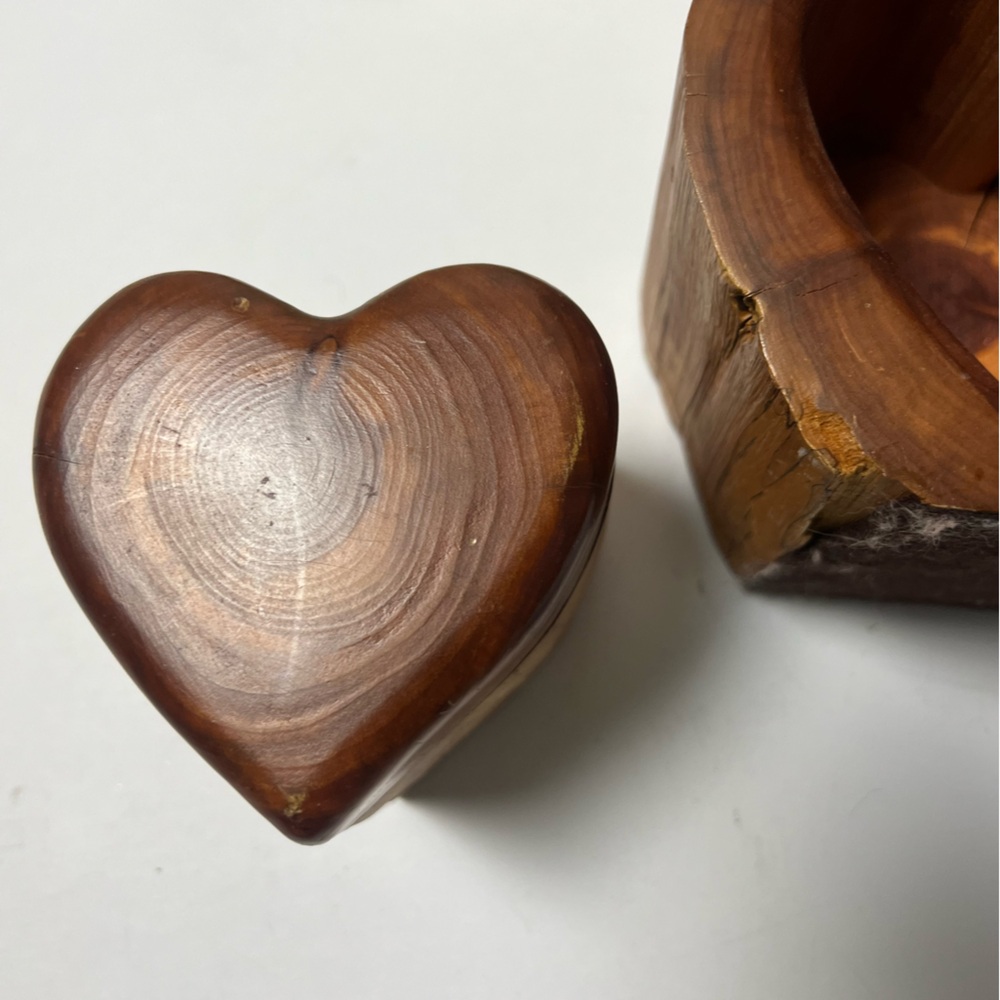 - Rare -Vintage Jeff Trag Micanopy Florida 1987 Hand Carved Wood Box - Picture 4 of 11